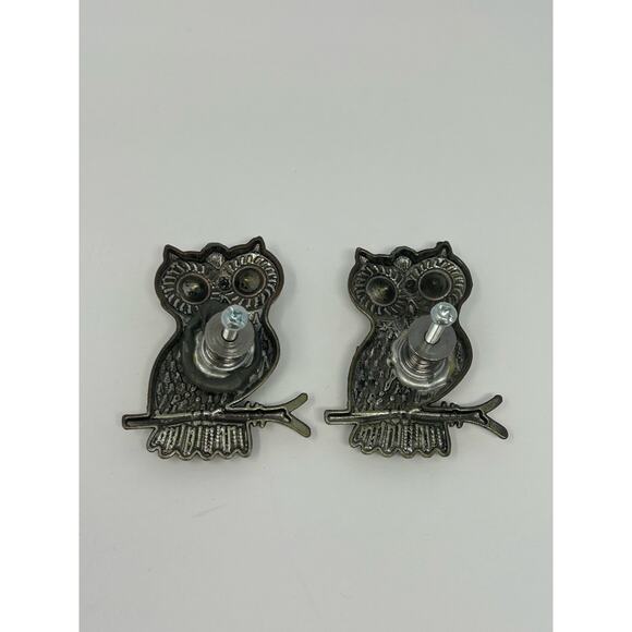 Lot of 2 Owl Metal Cabinet Knobs NWOT hardware incl. Owl Motif Owl decorating - Picture 6 of 6